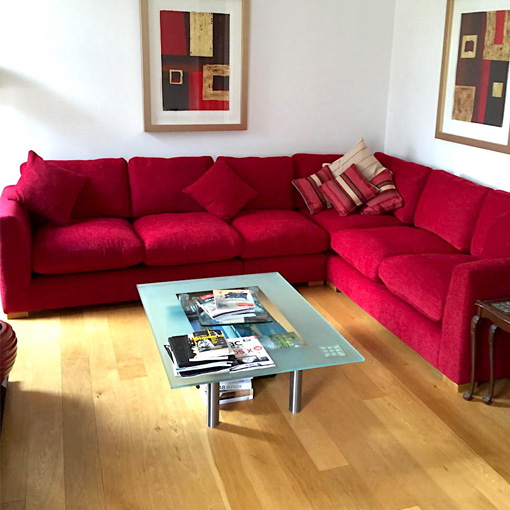 Wadenhoe Corner Sofa in Fisher Red